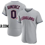 Andres Gimenez Men's Cleveland Guardians Gray Authentic Road Jersey