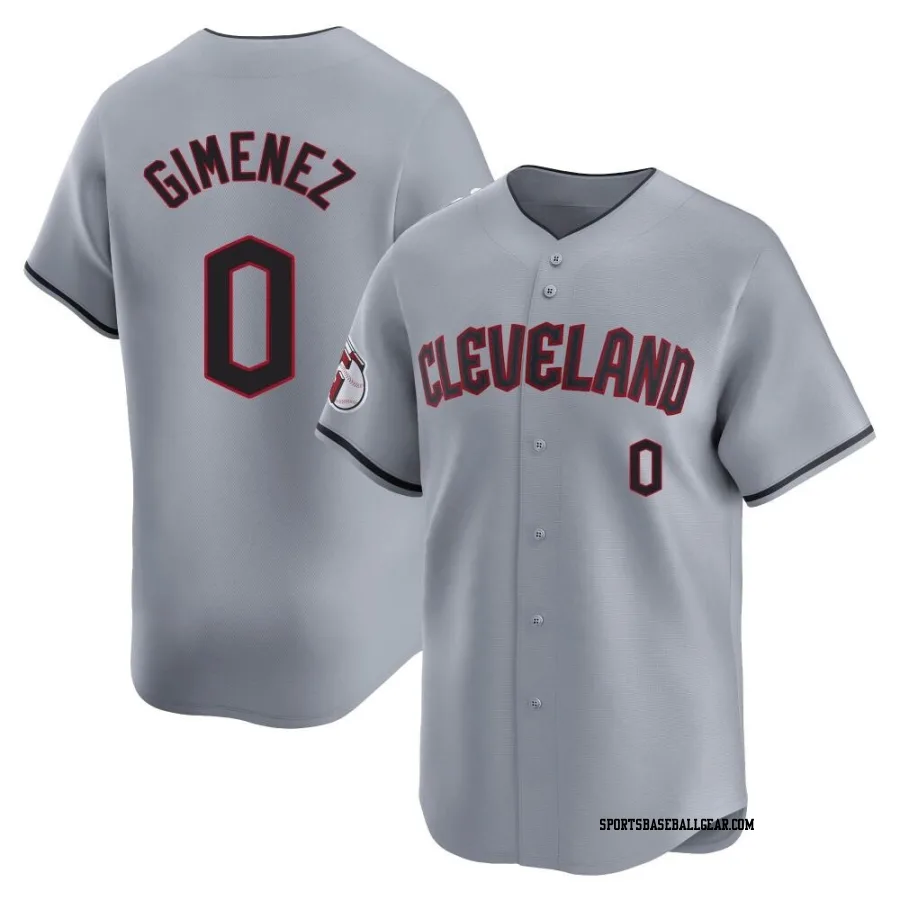 Andres Gimenez Men's Cleveland Guardians Gray Limited Road Jersey