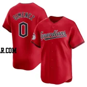 Andres Gimenez Men's Cleveland Guardians Red Limited Alternate Jersey