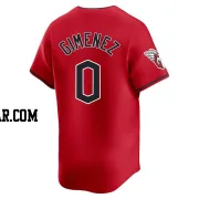 Andres Gimenez Men's Cleveland Guardians Red Limited Alternate Jersey