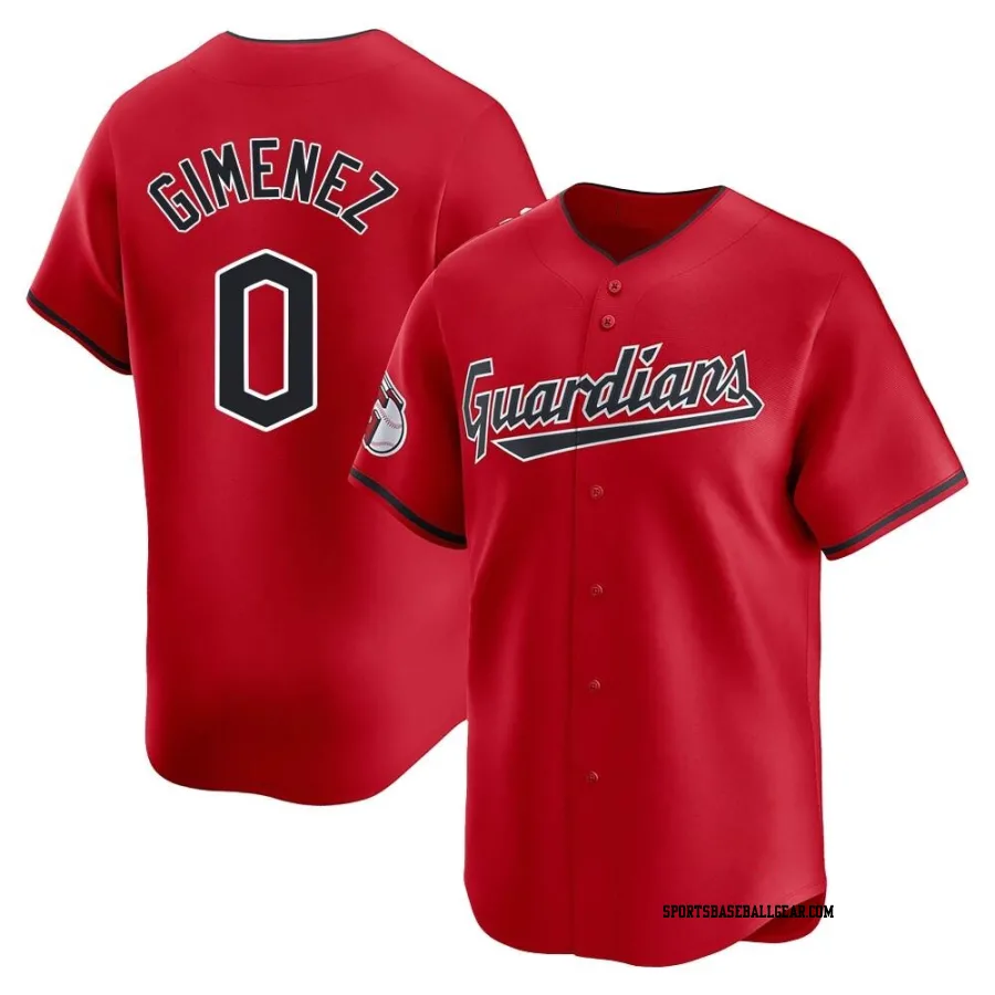 Andres Gimenez Men's Cleveland Guardians Red Limited Alternate Jersey