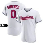 Andres Gimenez Men's Cleveland Guardians White Authentic Home Jersey