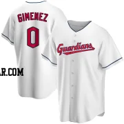 Andres Gimenez Men's Cleveland Guardians White Replica Home Jersey