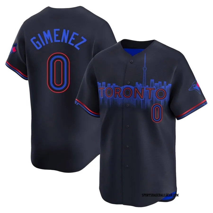 Andres Gimenez Men's Toronto Blue Jays Black Limited 2024 City Connect Jersey