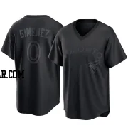 Andres Gimenez Men's Toronto Blue Jays Black Replica Pitch Fashion Jersey