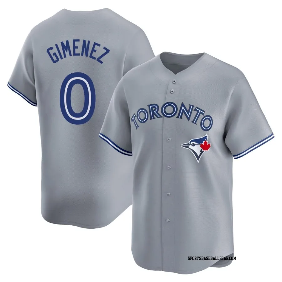 Andres Gimenez Men's Toronto Blue Jays Gray Limited Away Jersey