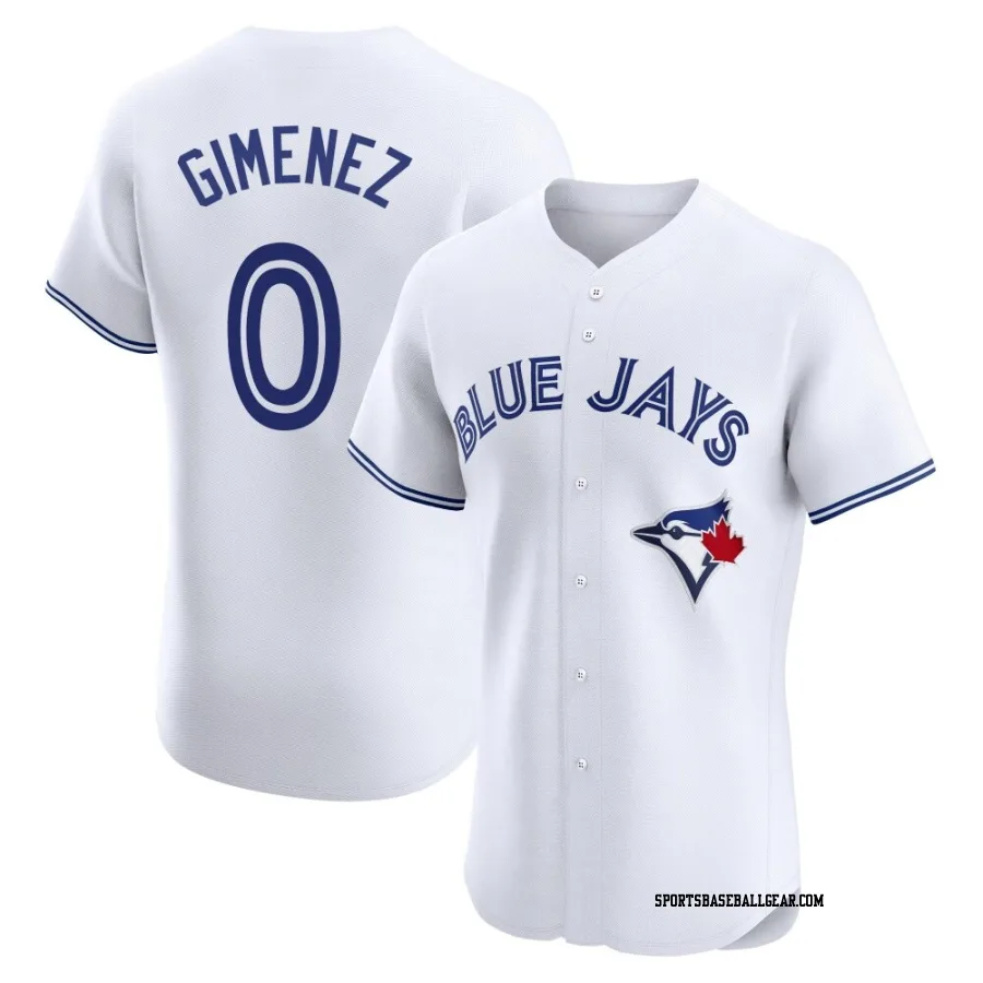 Andres Gimenez Men's Toronto Blue Jays White Elite Home Jersey