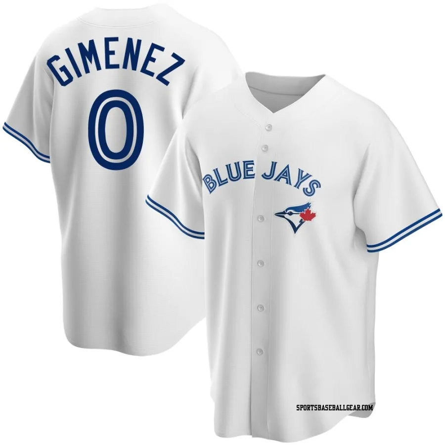 Andres Gimenez Men's Toronto Blue Jays White Replica Home Jersey