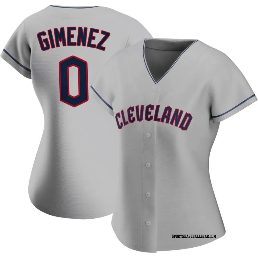 Andres Gimenez Women's Cleveland Guardians Gray Replica Road Jersey