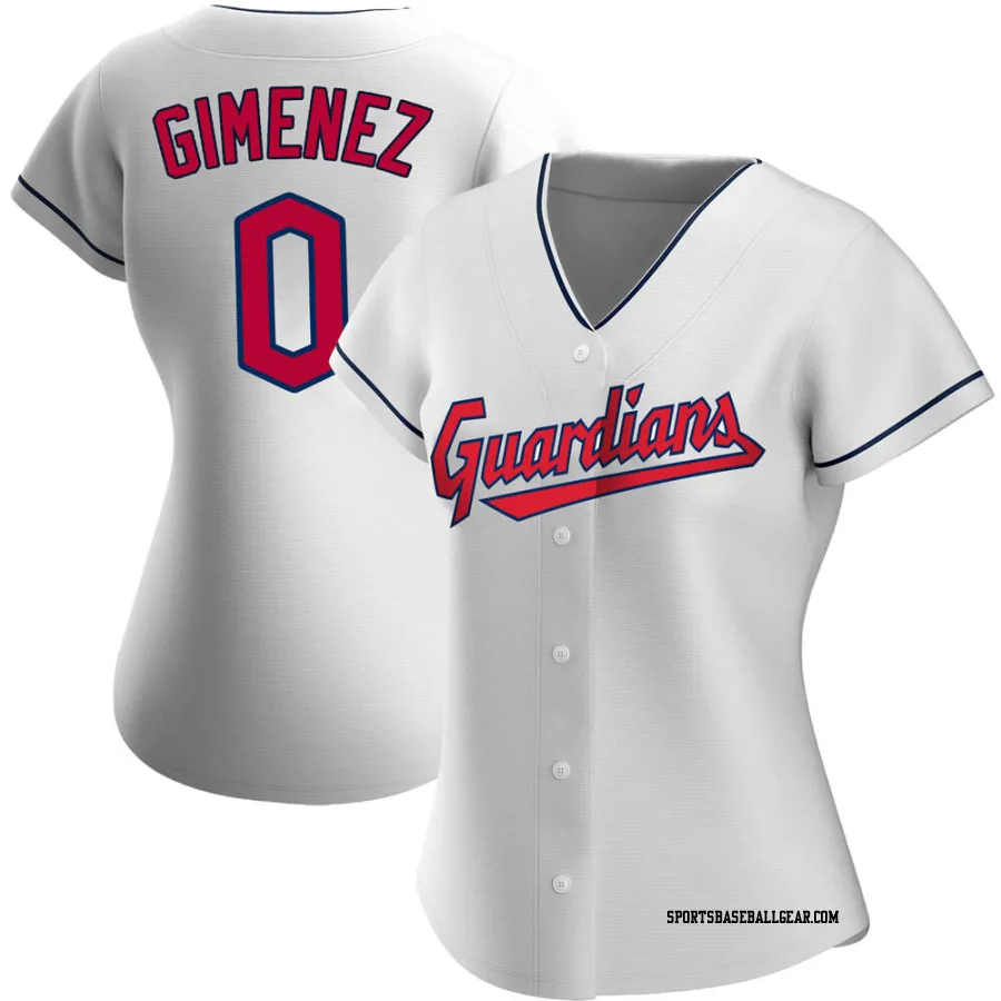 Andres Gimenez Women's Cleveland Guardians White Authentic Home Jersey