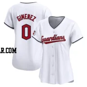 Andres Gimenez Women's Cleveland Guardians White Limited Home Jersey