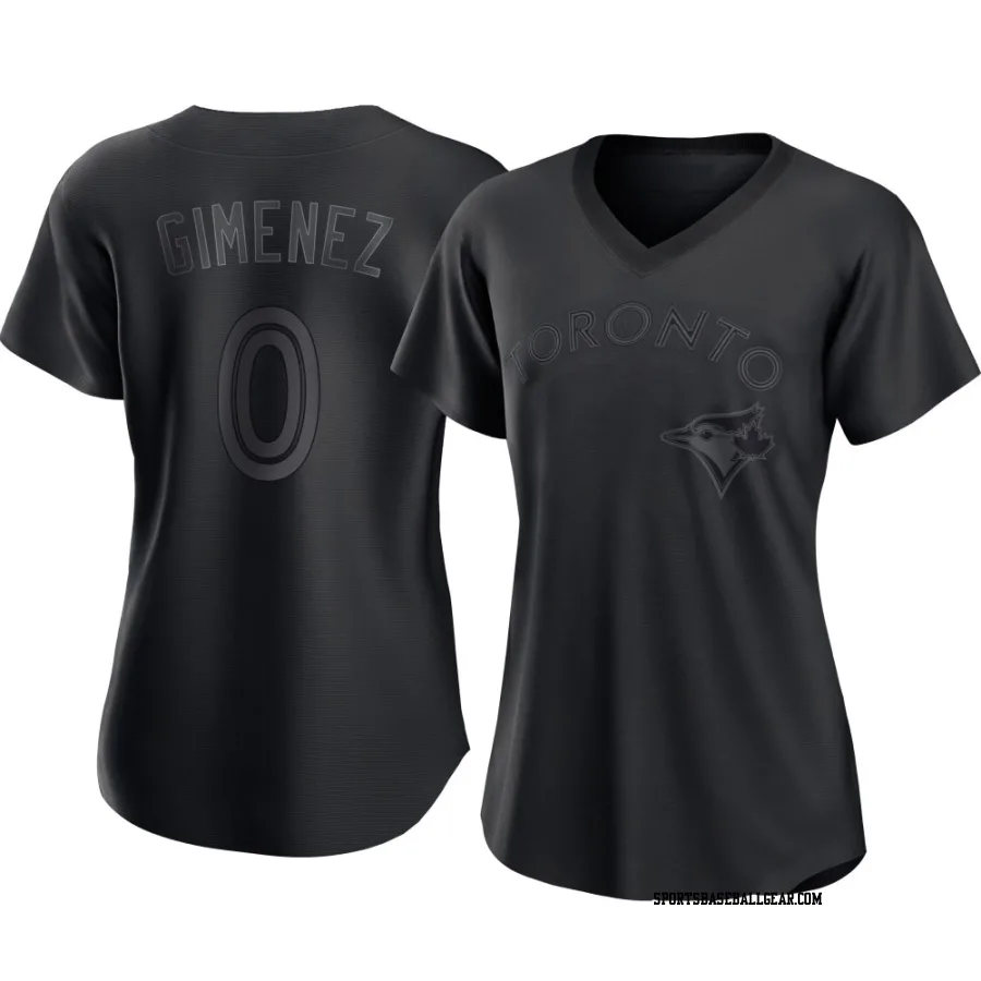 Andres Gimenez Women's Toronto Blue Jays Black Authentic Pitch Fashion Jersey