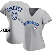 Andres Gimenez Women's Toronto Blue Jays Gray Authentic Road Jersey