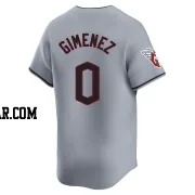 Andres Gimenez Youth Cleveland Guardians Gray Limited Road Jersey