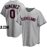 Andres Gimenez Youth Cleveland Guardians Gray Replica Road Jersey