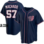 Andres Machado Men's Washington Nationals Navy Replica Alternate Team Jersey