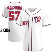 Andres Machado Men's Washington Nationals White Authentic Alternate Jersey