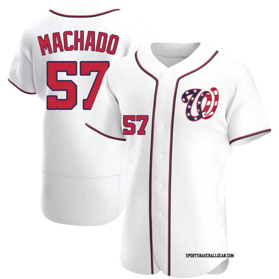 Andres Machado Men's Washington Nationals White Authentic Alternate Jersey