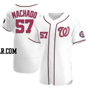 Andres Machado Men's Washington Nationals White Authentic Home Jersey