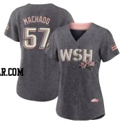 Andres Machado Women's Washington Nationals Gray Authentic 2022 City Connect Jersey