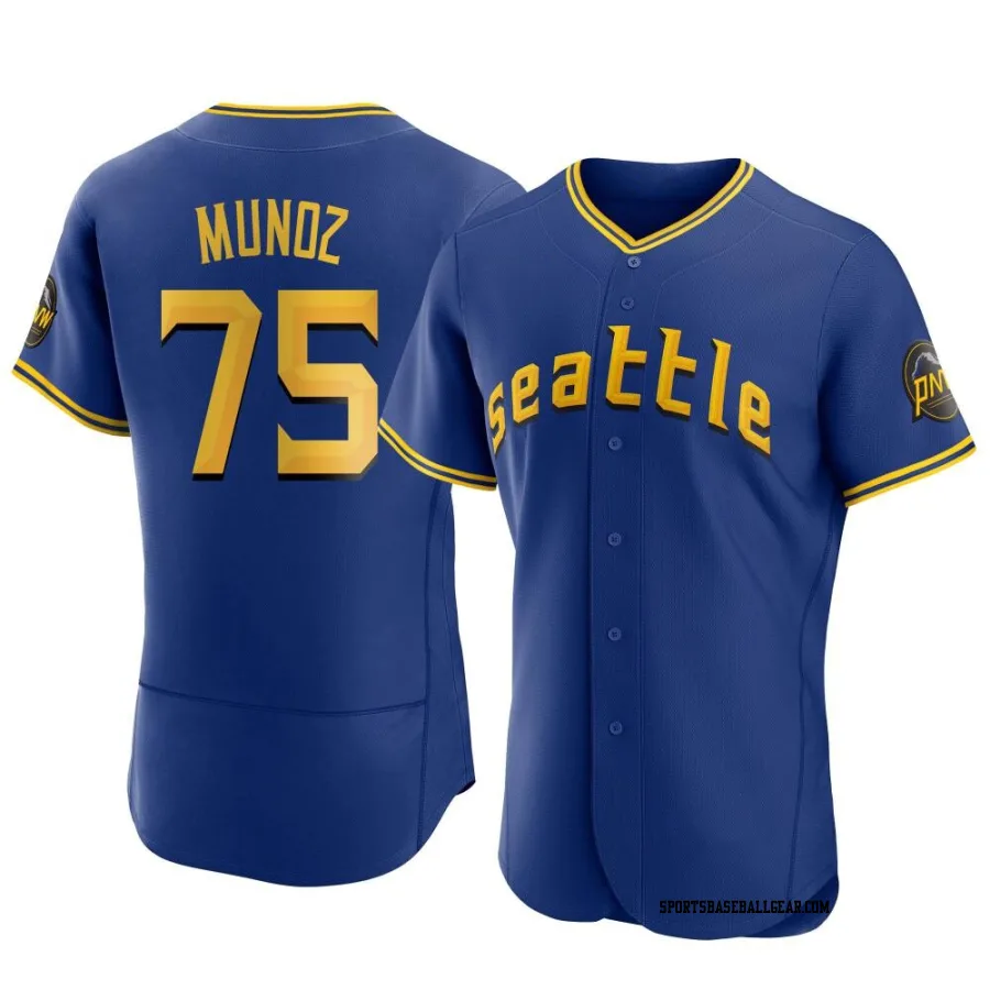 Andres Munoz Men's Seattle Mariners Royal Authentic 2023 City Connect Jersey