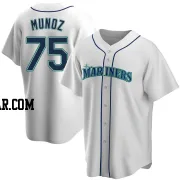 Andres Munoz Men's Seattle Mariners White Replica Home Jersey