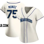 Andres Munoz Women's Seattle Mariners Cream Authentic Alternate Jersey