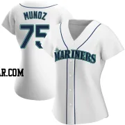 Andres Munoz Women's Seattle Mariners White Authentic Home Jersey