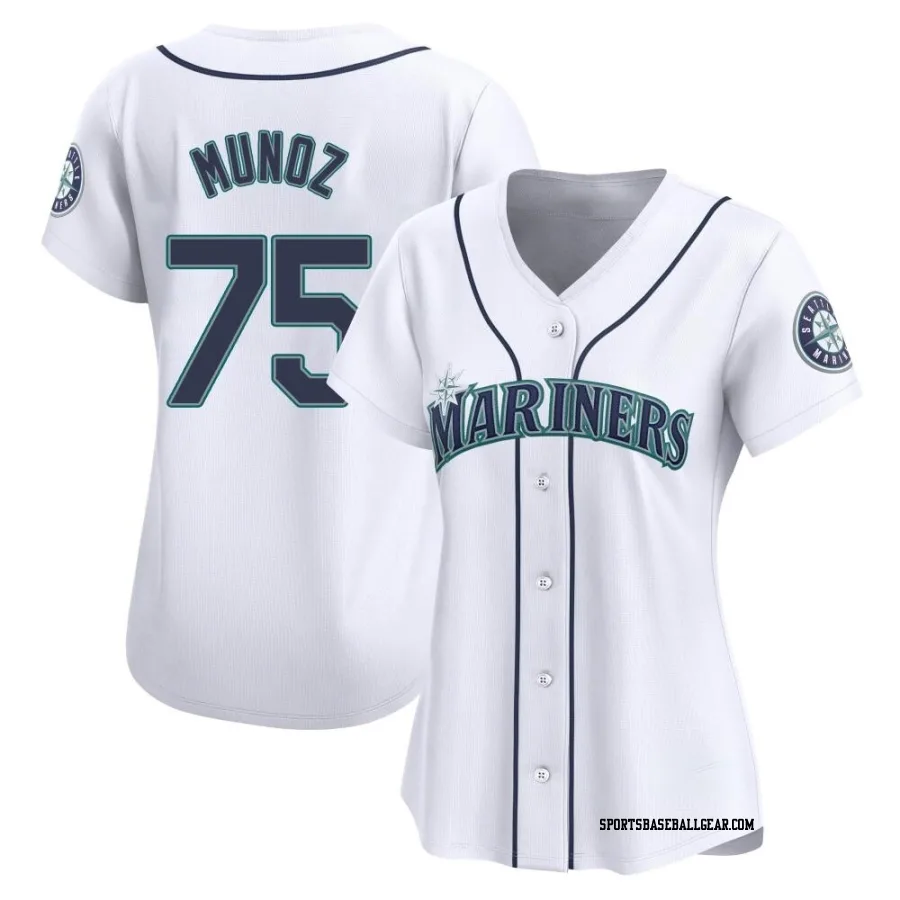 Andres Munoz Women's Seattle Mariners White Limited Home Jersey