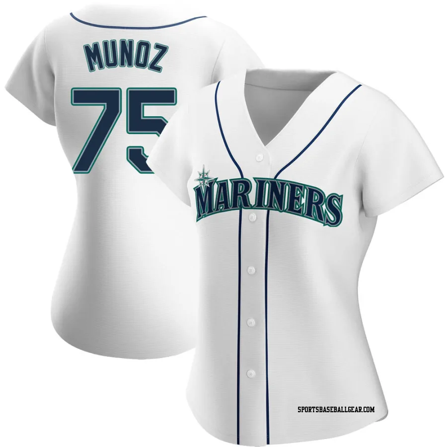 Andres Munoz Women's Seattle Mariners White Replica Home Jersey