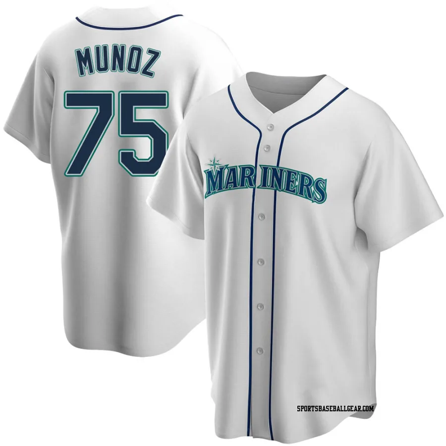 Andres Munoz Youth Seattle Mariners White Replica Home Jersey