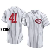 Andrew Abbott Men's Cincinnati Reds White Authentic 2022 Field Of Dreams Jersey