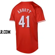 Andrew Abbott Youth Cincinnati Reds Red Limited Alternate Jersey