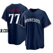 Andrew Albers Men's Minnesota Twins Navy Replica Alternate Jersey