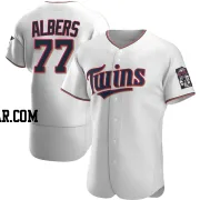 Andrew Albers Men's Minnesota Twins White Authentic Home Jersey