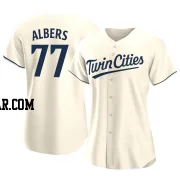 Andrew Albers Women's Minnesota Twins Cream Authentic Alternate Jersey