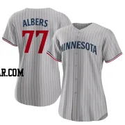 Andrew Albers Women's Minnesota Twins Gray Authentic Road Jersey