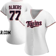 Andrew Albers Women's Minnesota Twins White Authentic Home Jersey