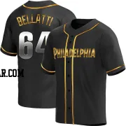 Andrew Bellatti Men's Philadelphia Phillies Black Golden Replica Alternate Jersey