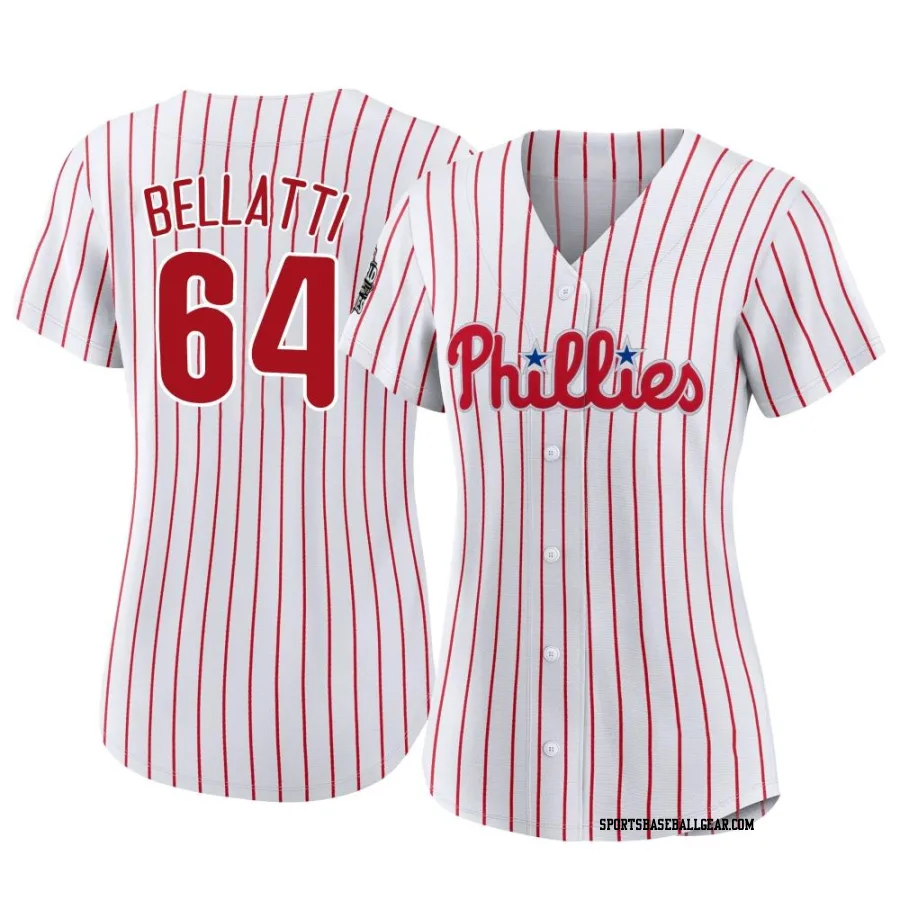 Andrew Bellatti Women's Philadelphia Phillies White Authentic 2022 World Series Home Jersey