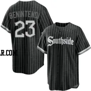 Andrew Benintendi Men's Chicago White Sox Black Replica 2021 City Connect Jersey