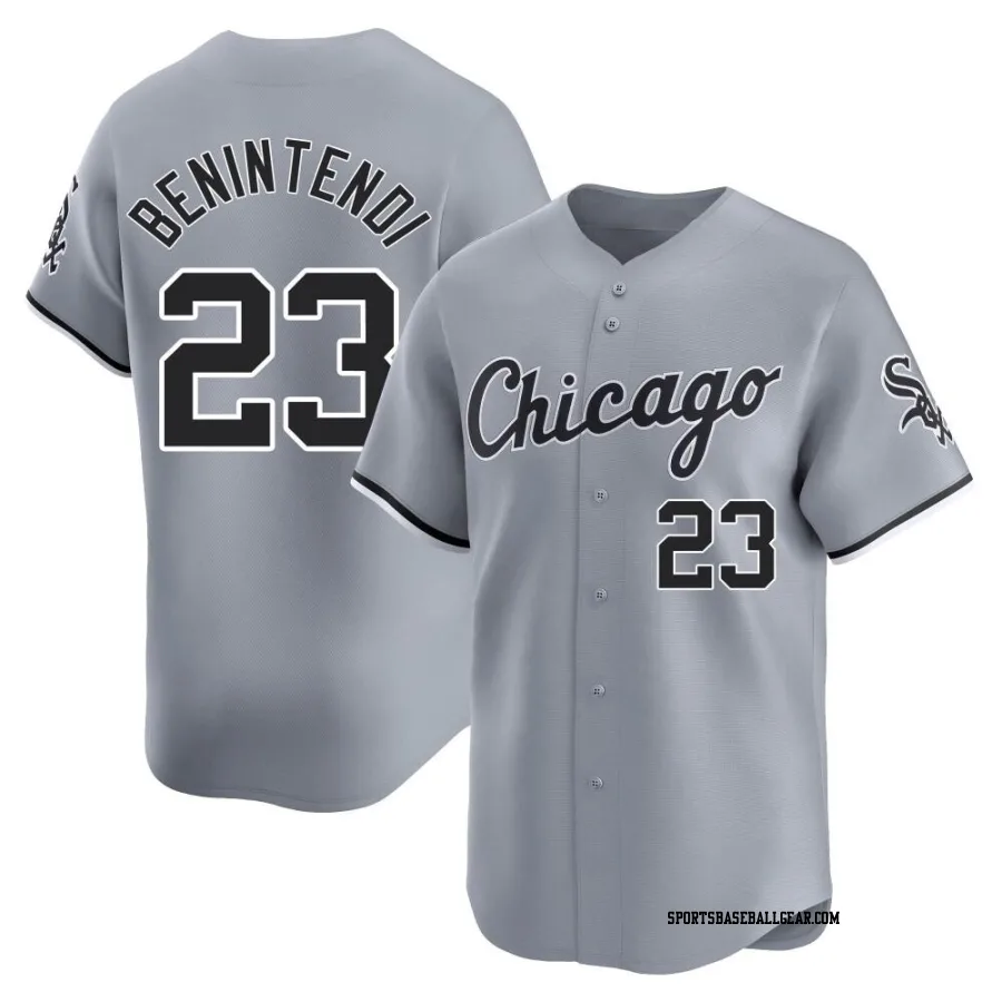 Andrew Benintendi Men's Chicago White Sox Gray Limited Road Jersey