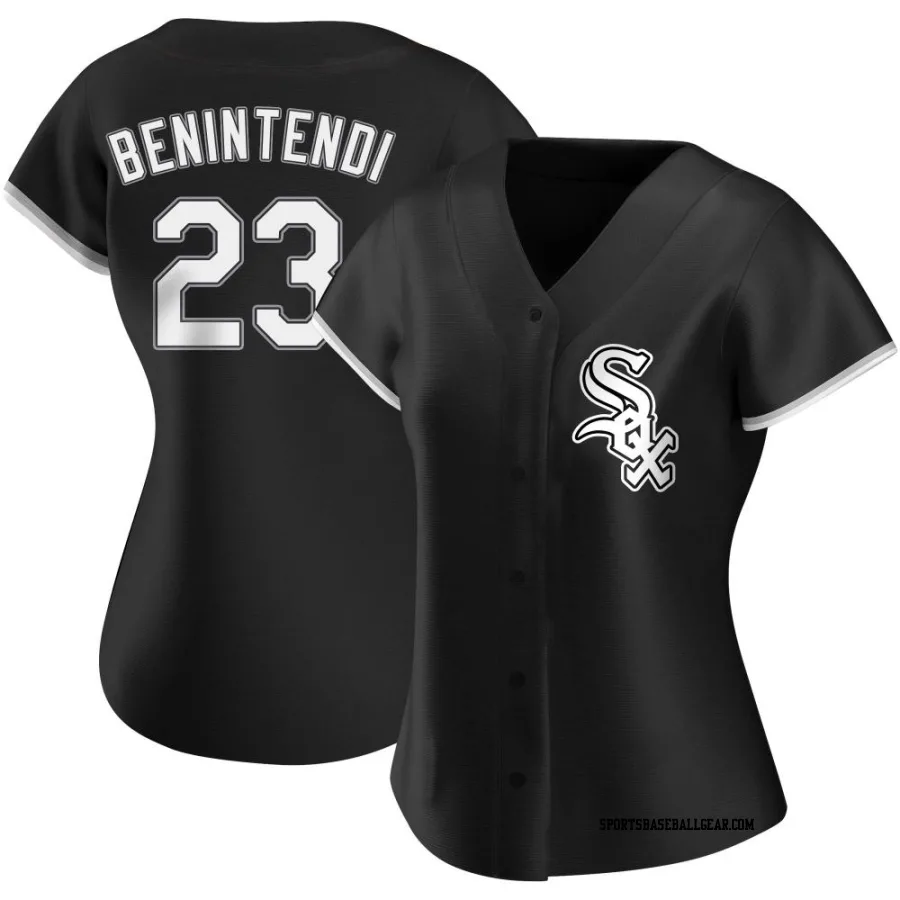 Andrew Benintendi Women's Chicago White Sox Black Replica Alternate Jersey