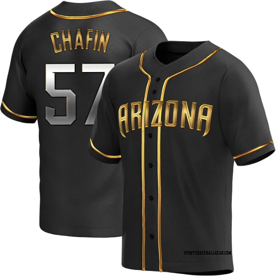 Andrew Chafin Men's Arizona Diamondbacks Black Golden Replica Alternate Jersey