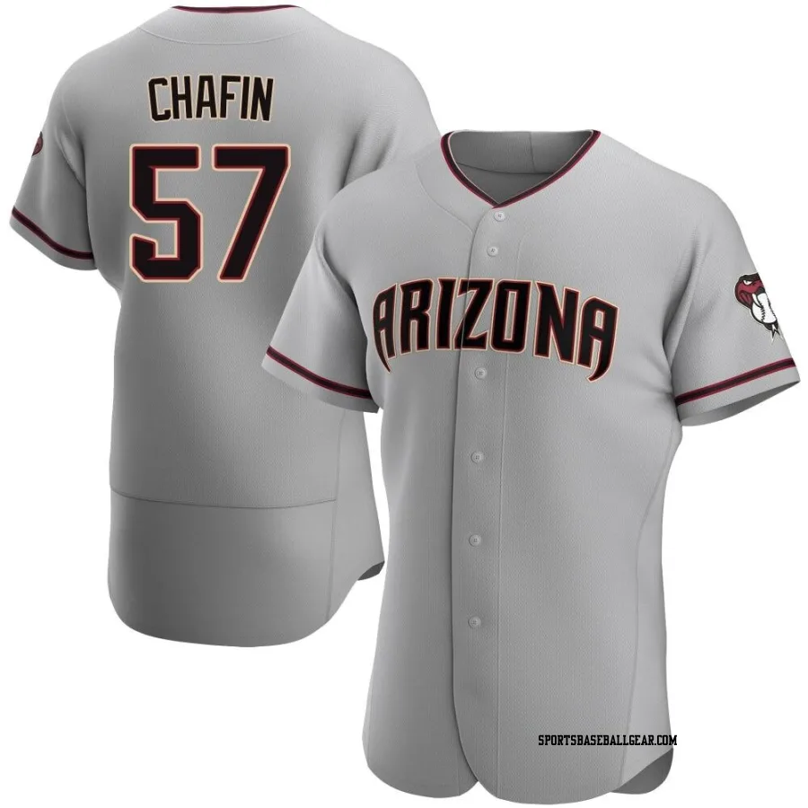 Andrew Chafin Men's Arizona Diamondbacks Gray Authentic Road Jersey