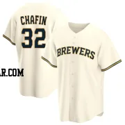 Andrew Chafin Men's Milwaukee Brewers Cream Replica Home Jersey