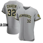 Andrew Chafin Men's Milwaukee Brewers Gray Authentic Road Jersey