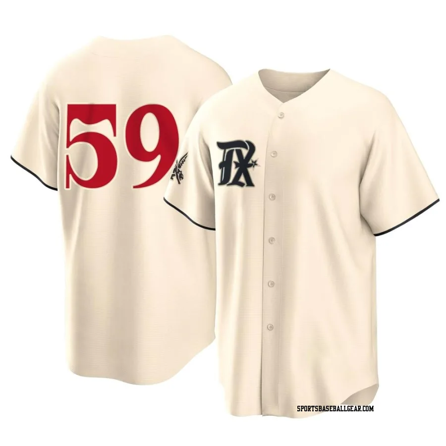 Andrew Chafin Men's Texas Rangers Cream Replica 2023 City Connect Jersey