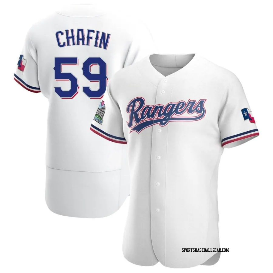 Andrew Chafin Men's Texas Rangers White Authentic Home Jersey