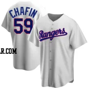 Andrew Chafin Men's Texas Rangers White Replica Home Cooperstown Collection Jersey